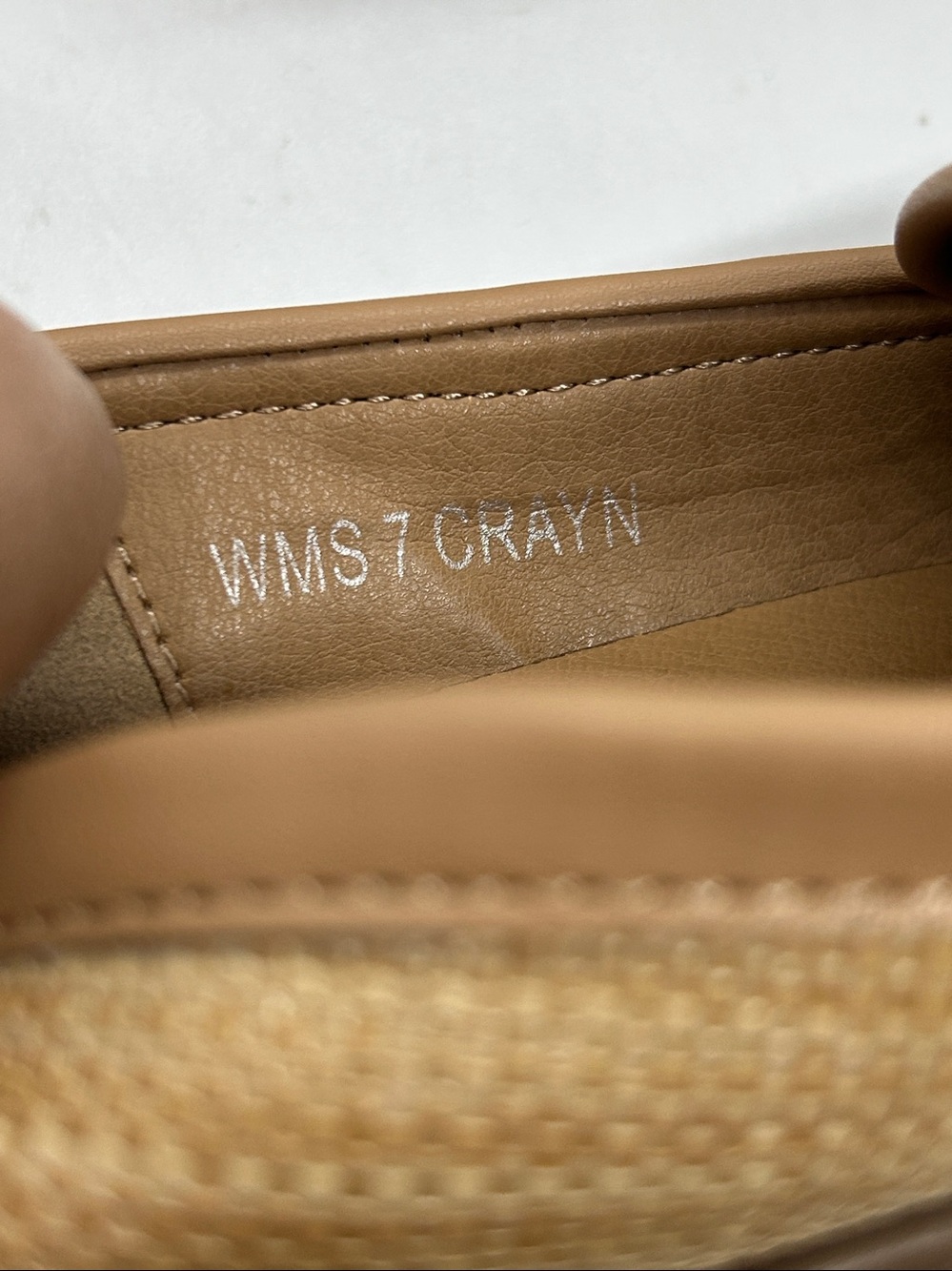 Dolce Vita Tan Raffia-Textured Loafers with Gold Chain Sz Us 7 - Picture 12 of 13